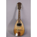 An Italian mandolin, 61cm long.