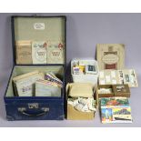 A collection of thirty various cigarette & tea picture card albums; together with various loose