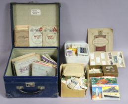 A collection of thirty various cigarette & tea picture card albums; together with various loose