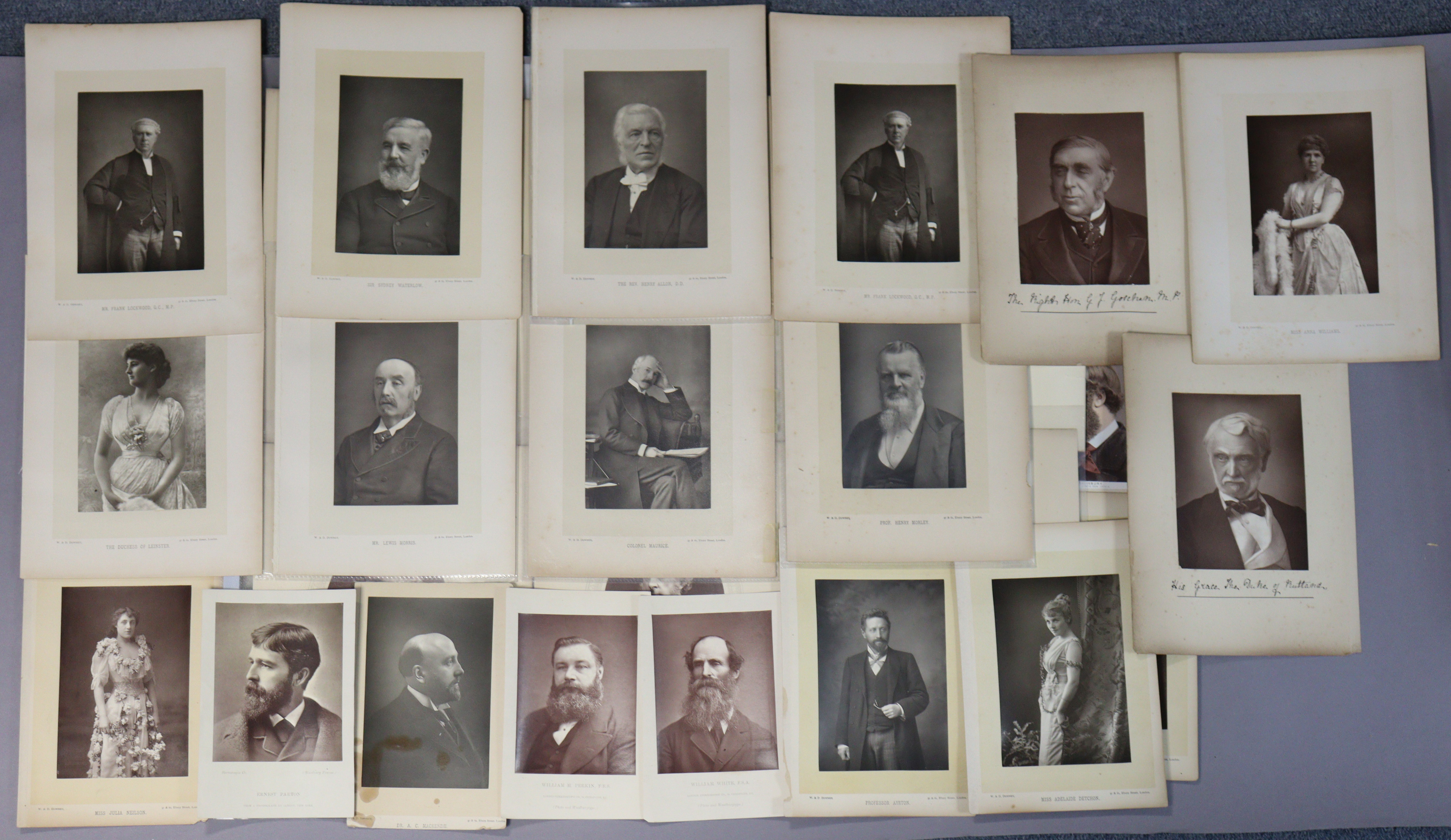 Approximately one hundred various vintage photographic portraits, most in plastic sleeves. - Image 3 of 4