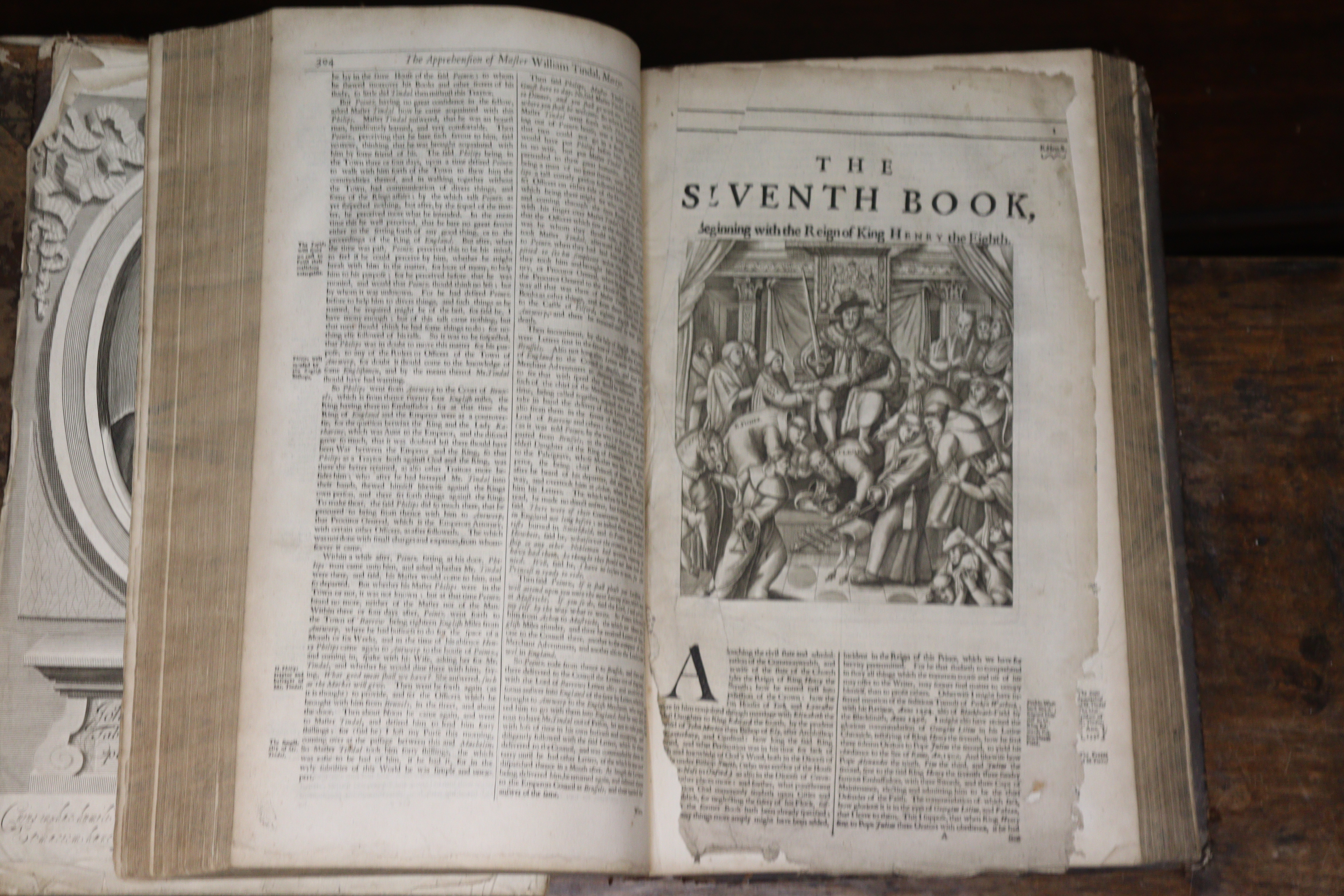 FOXE, John. (Book of Martyrs) “Acts and Monuments…”. vols 1 & 2 (of 3), ninth edition, 1684 - Image 10 of 13