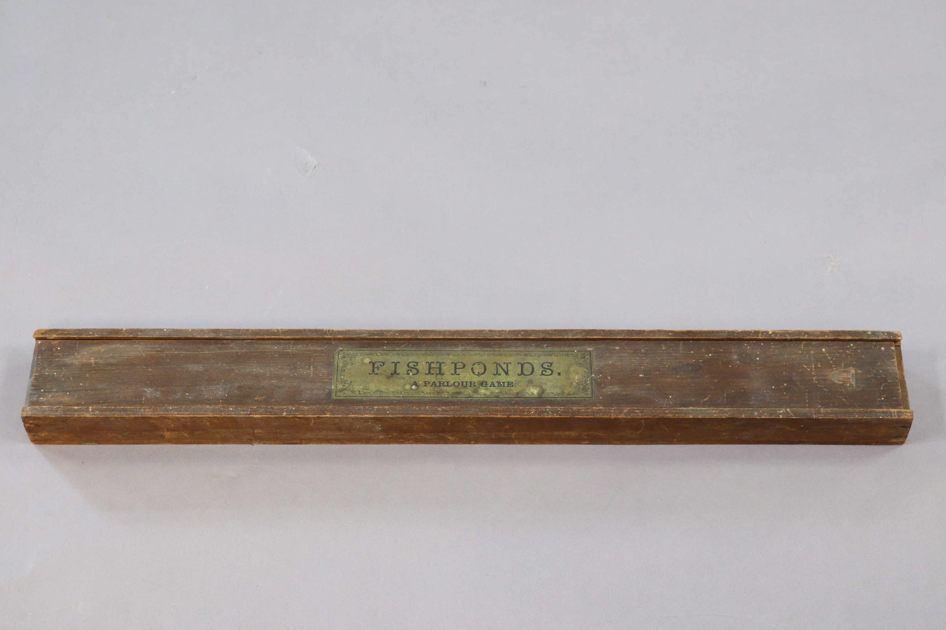 A Victorian “Fishponds” fishing parlour game, cased. - Image 3 of 3