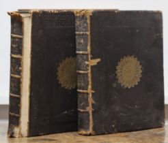 Two mid-19th century volumes “The Holy Bible, translated from the Latin Dulgate” by the late Rev