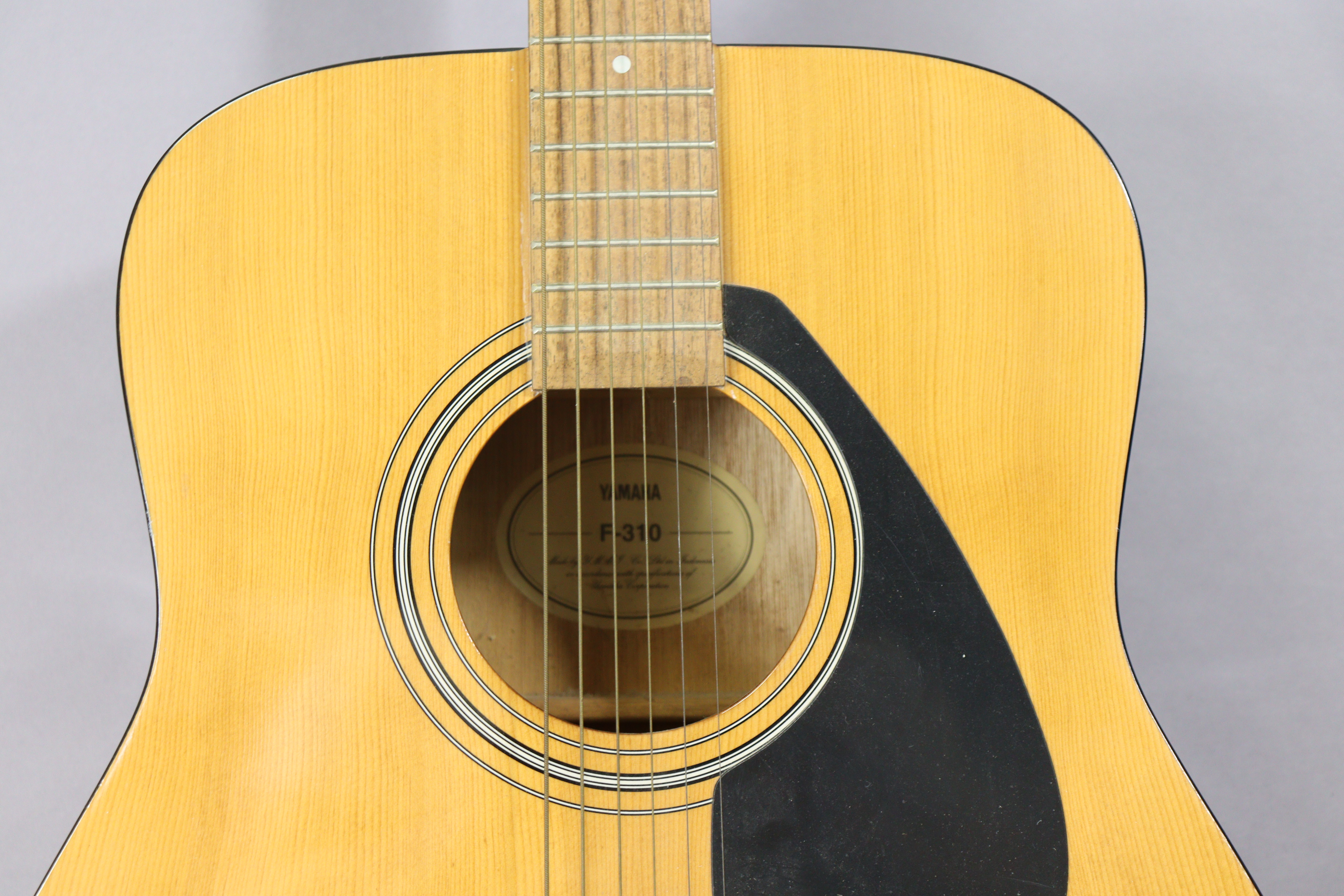 A Yamaha “F-310” six-string acoustic guitar (lacking case). - Image 2 of 6
