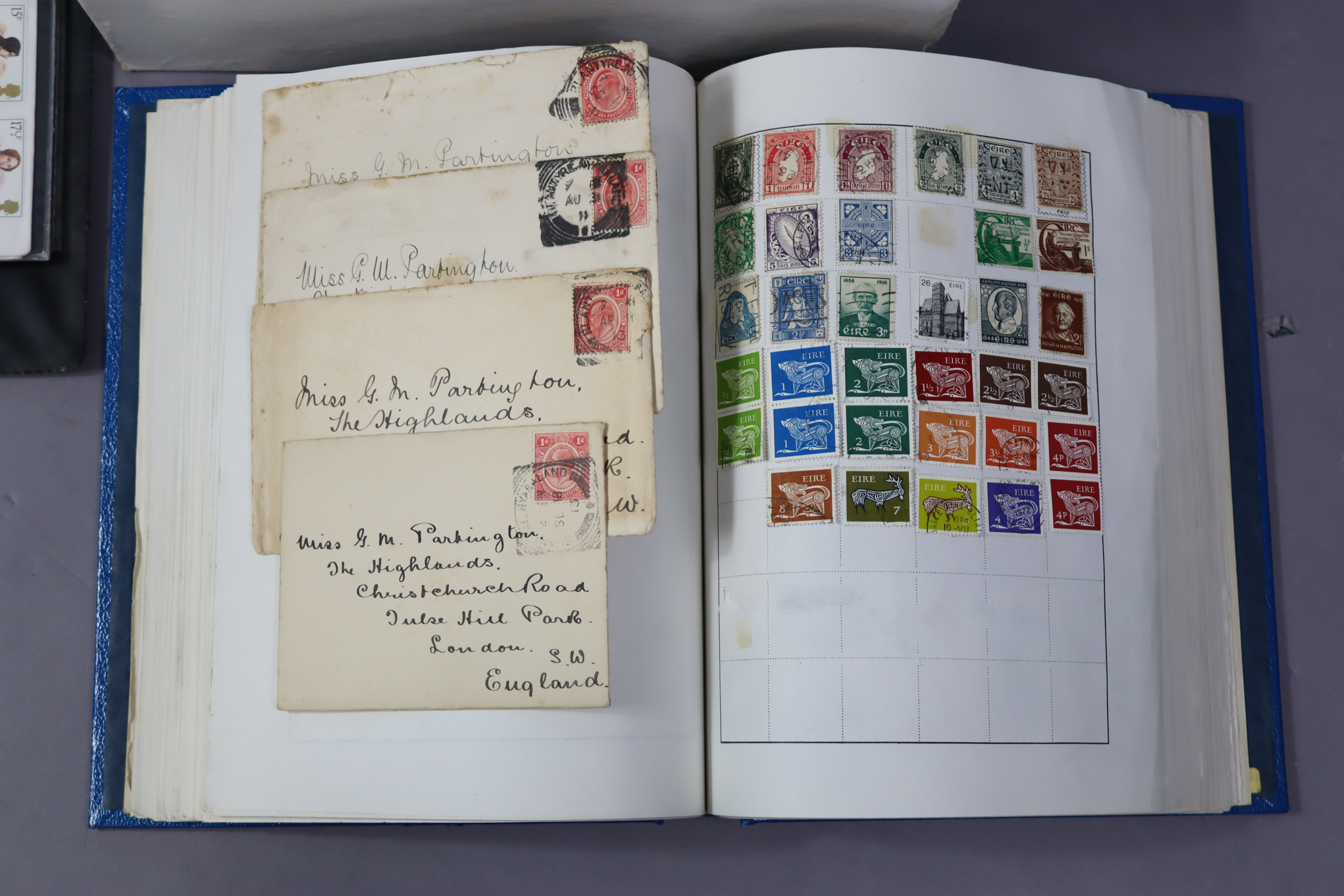 A collection of world stamps in one Rapkin “Favourite” album & one Pelham Major album; a - Image 3 of 8