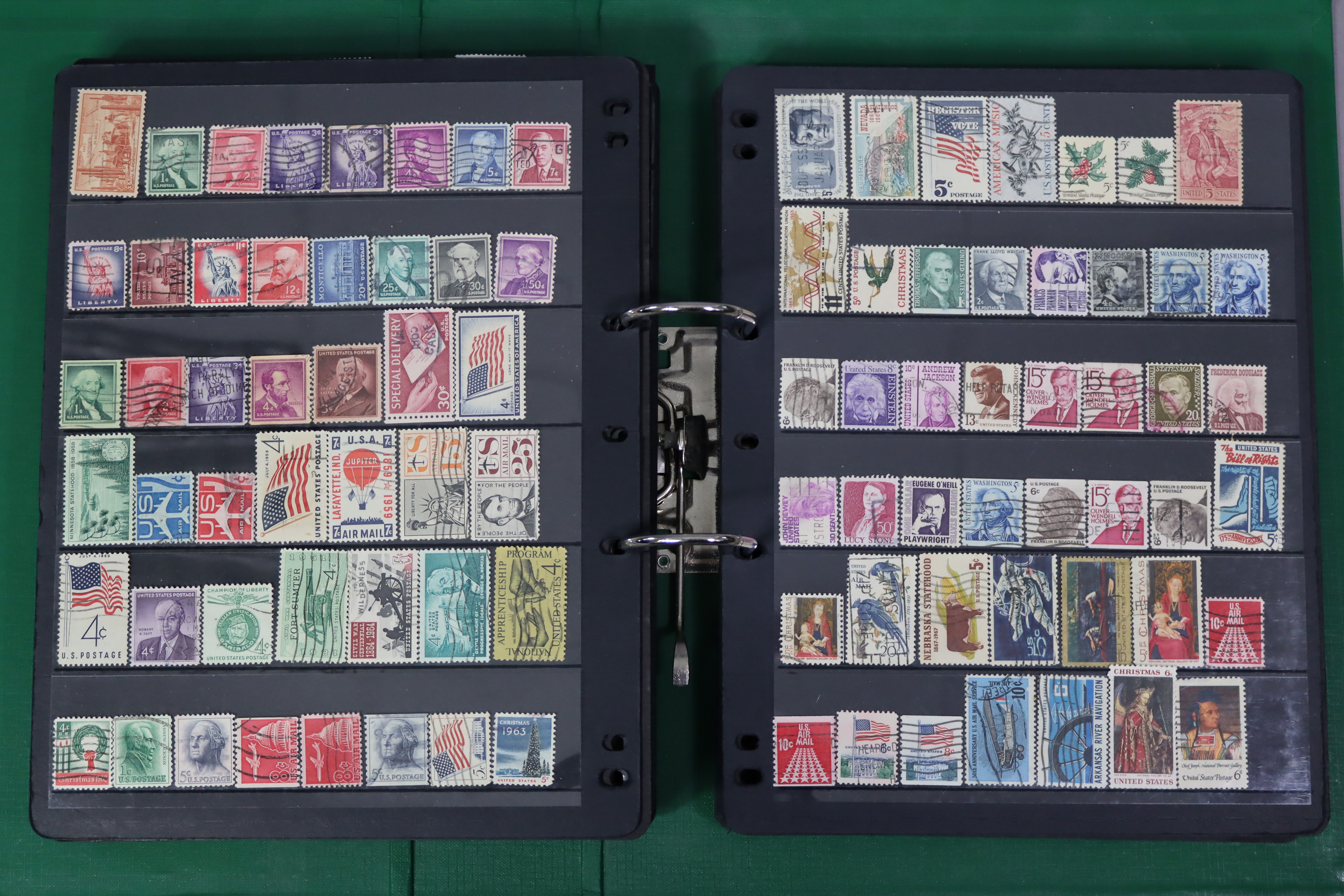 A collection of GB commonwealth & world stamps on stock leaves, in a ring-binder album. - Image 4 of 5