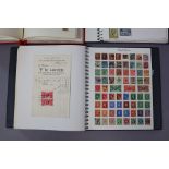 A Brampton album & contents of British commonwealth stamps; a collection of world stamps in two