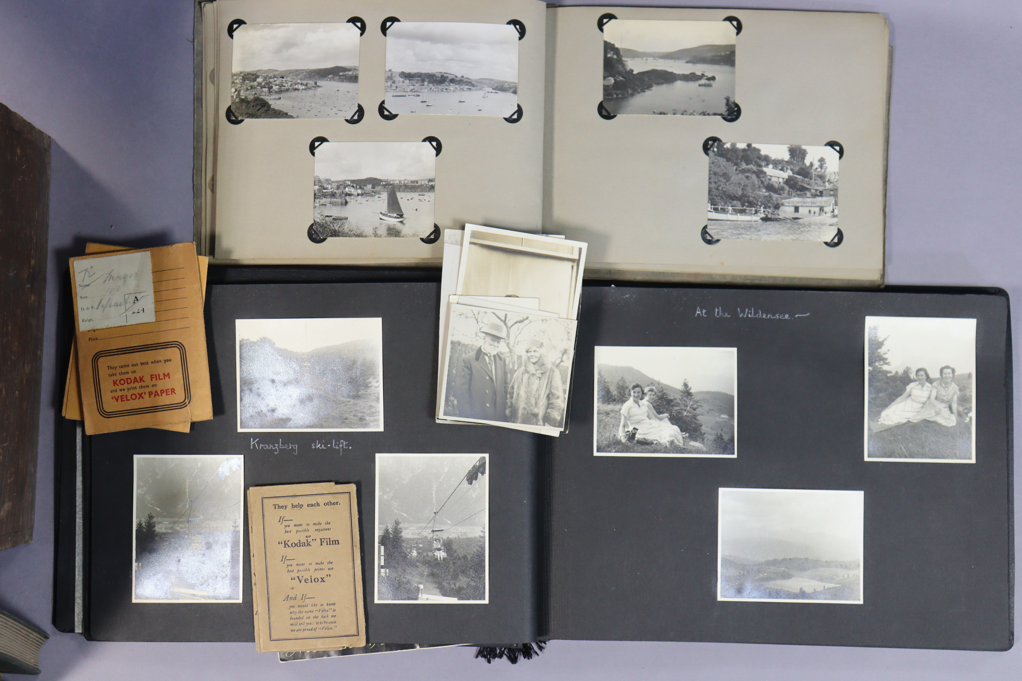 A collection of family photographs in four albums & loose; & various items of ephemera. - Image 2 of 3