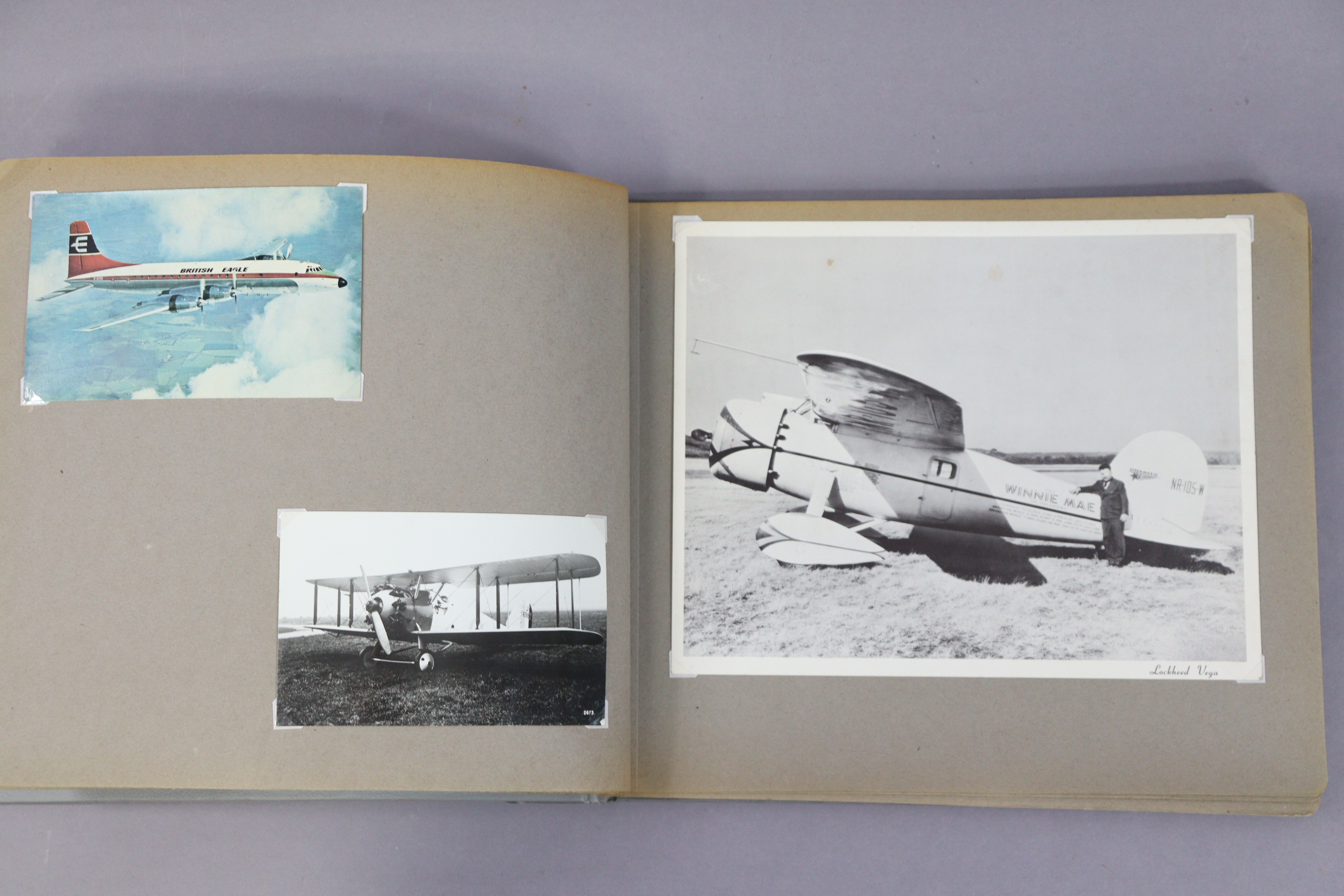 A WWII photograph album containing numerous photographs, postcards, & ephemera all relating to R.A. - Image 10 of 13