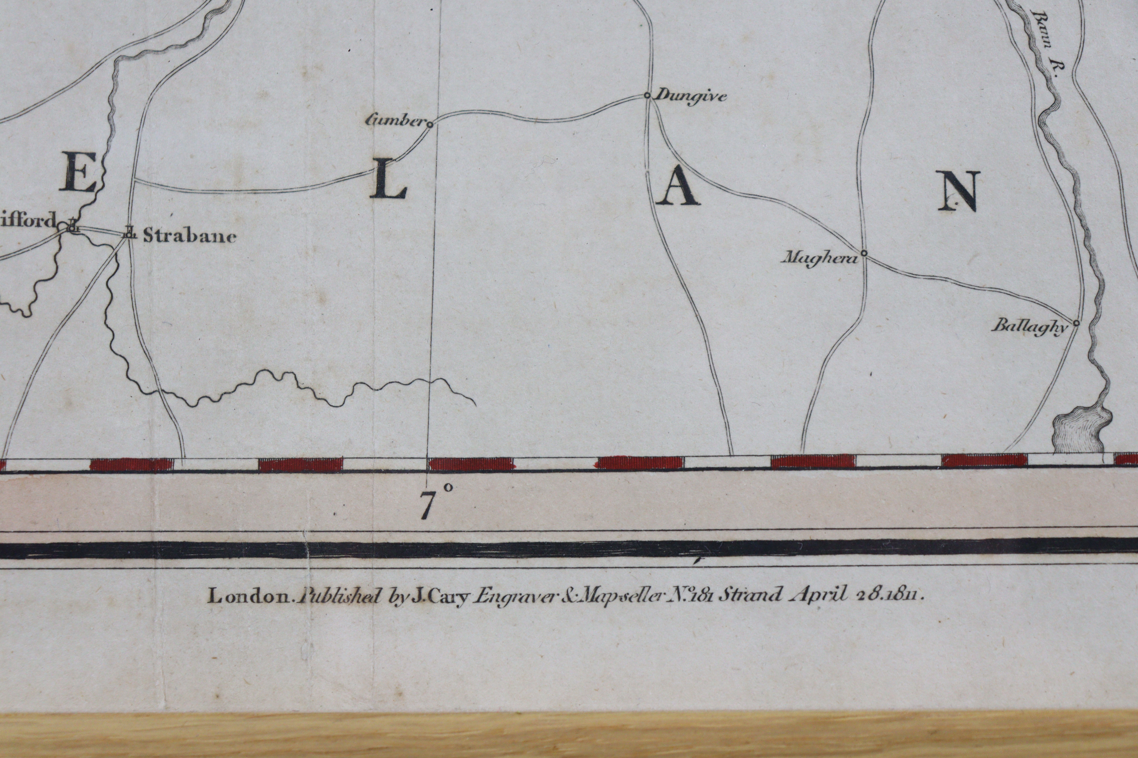 A large coloured map “A New Map of Scotland, From The Latest Authorities” by John Cary dated 1811; - Image 5 of 7