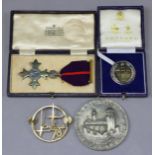OBE, officer’s badge, Military Division, 1st type, in original Gerrard & Co. case; together with a