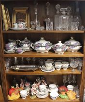 Various items of decorative china, glassware, etc.