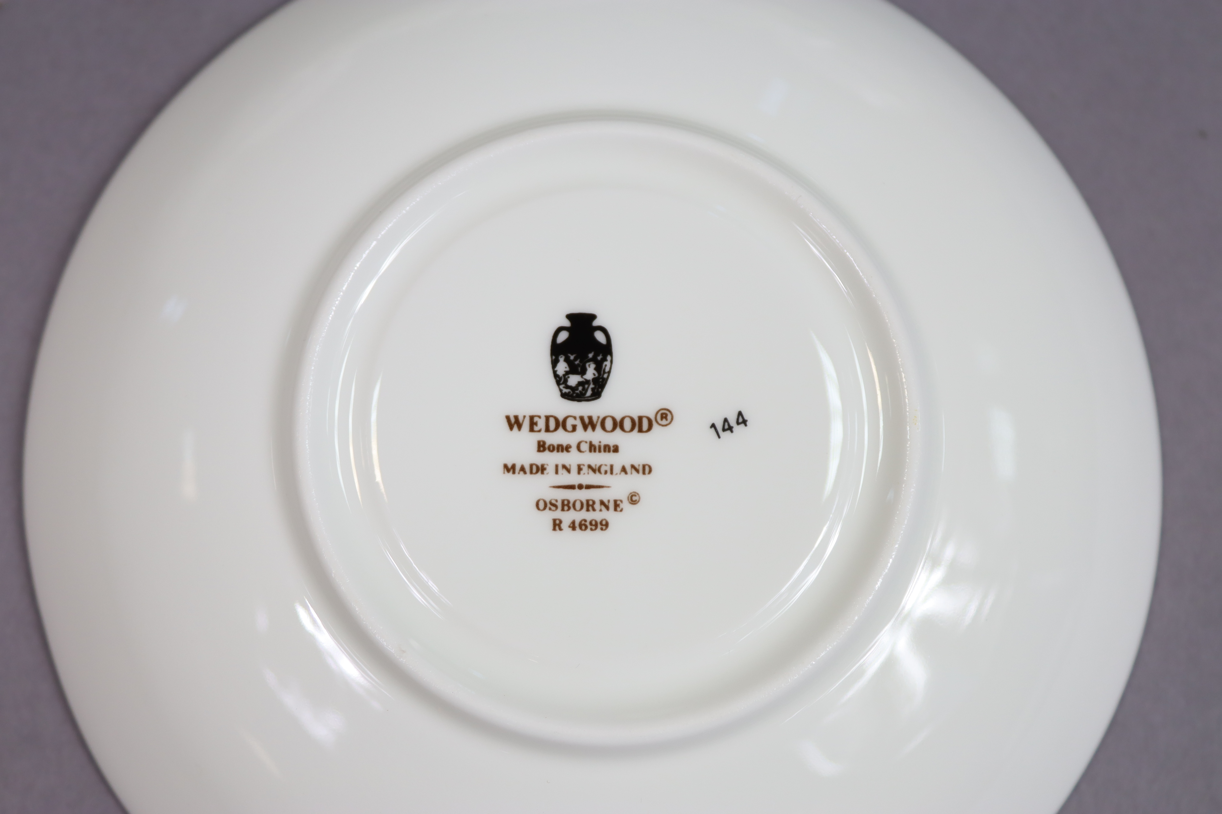 A Wedgwood bone china “Osborne” thirty-six-piece dinner & tea service, settings for six. - Image 3 of 3