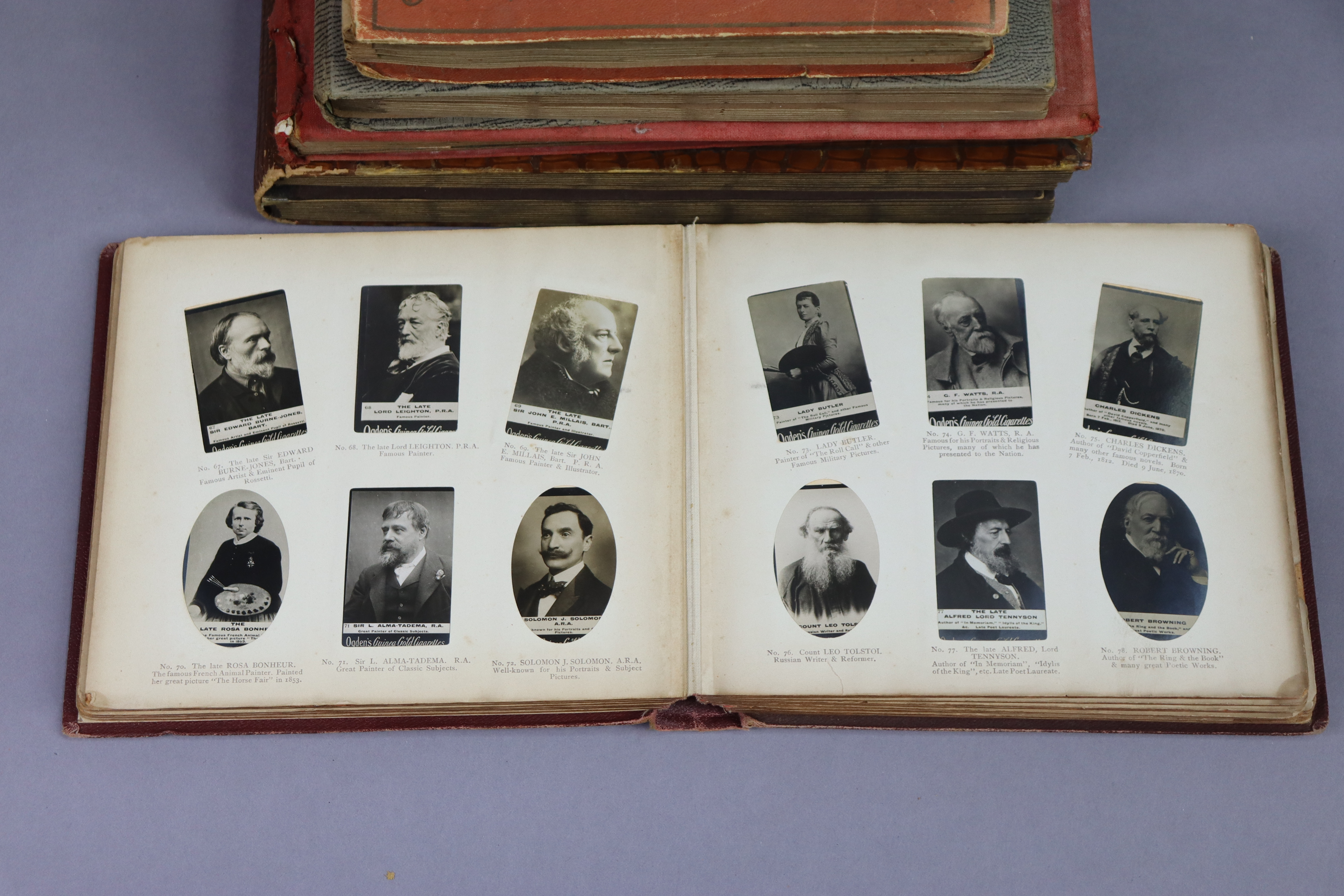 Nine albums & contents of part-sets of various cigarette cards. - Image 6 of 10