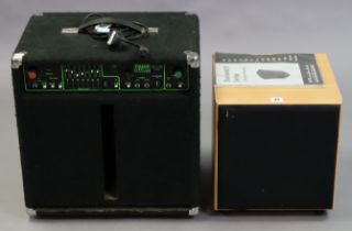 A Wharfedale Diamond 9 Series sub-woofer amplifier; & a Trace Elliot “GP7 SM” Pree bass amplifier.