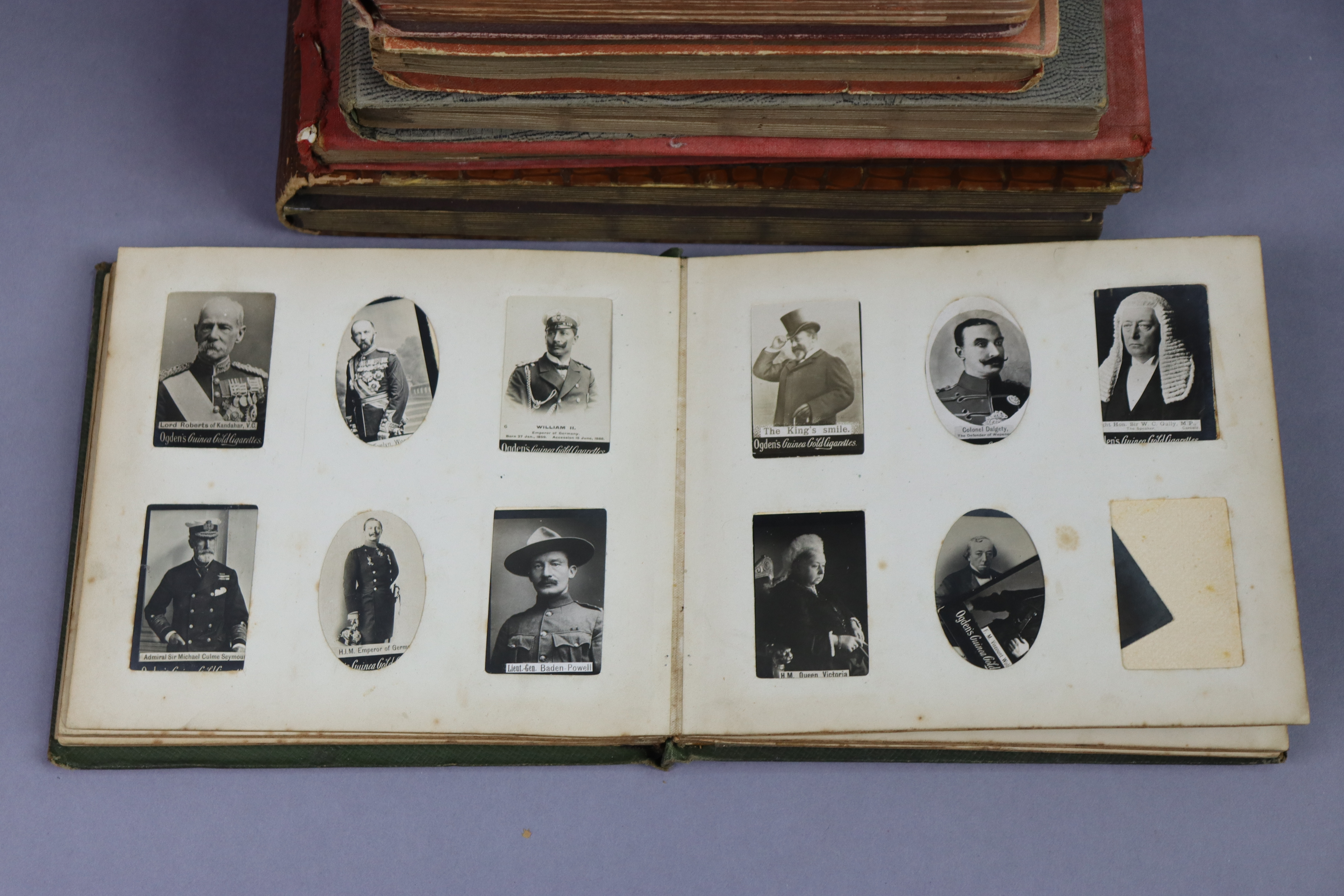 Nine albums & contents of part-sets of various cigarette cards. - Image 4 of 10