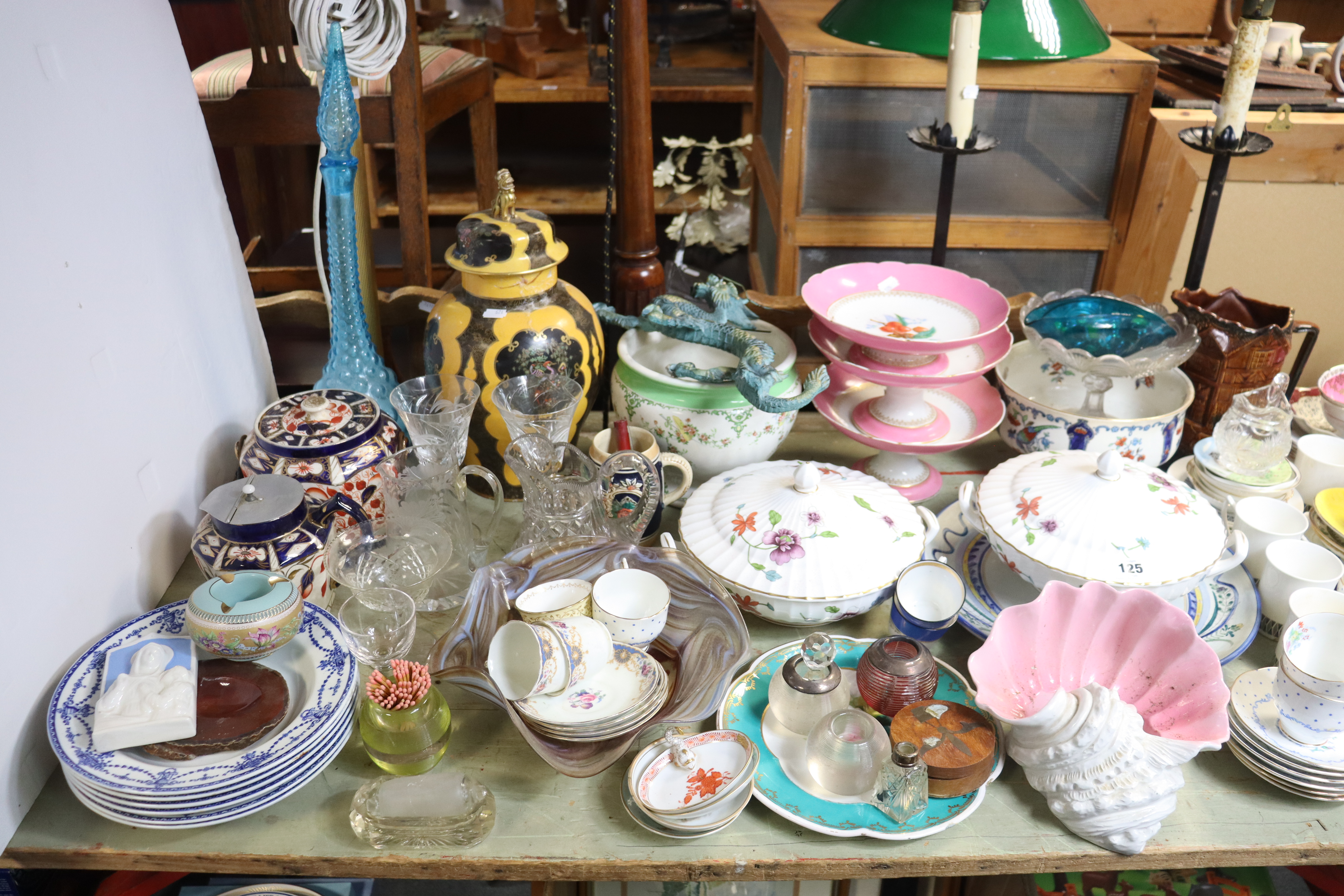 Various items of decorative china, pottery, & glassware, part w.a.f. - Image 3 of 6