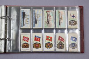 BRITISH AMERICAN TOBACCO Ship's Flags & Cap Badges, 1st series 1925; Full Set of 25; CHURCHMANS:
