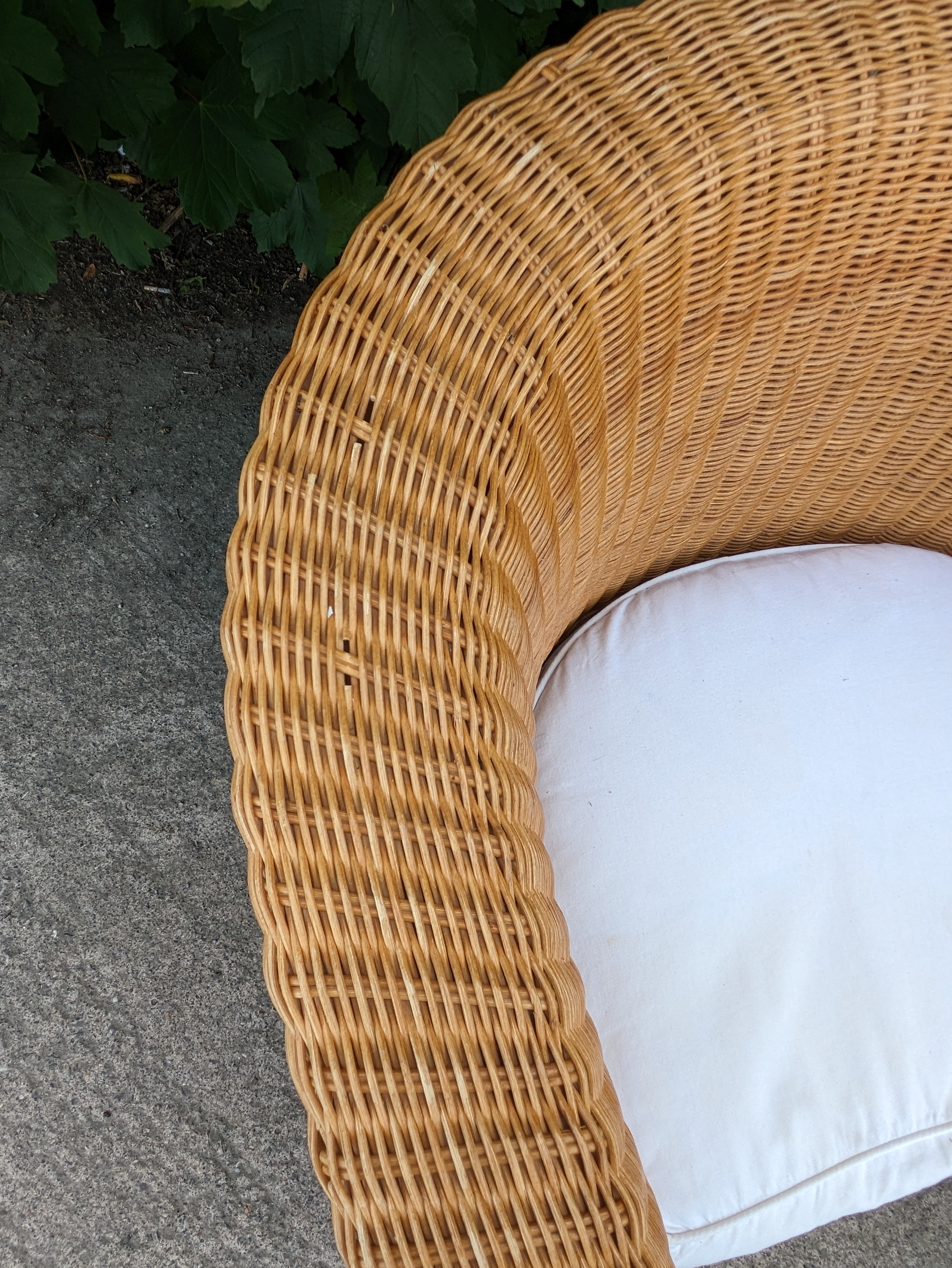 A pair of Heal’s tub-shaped wicker conservatory chairs. - Image 11 of 14