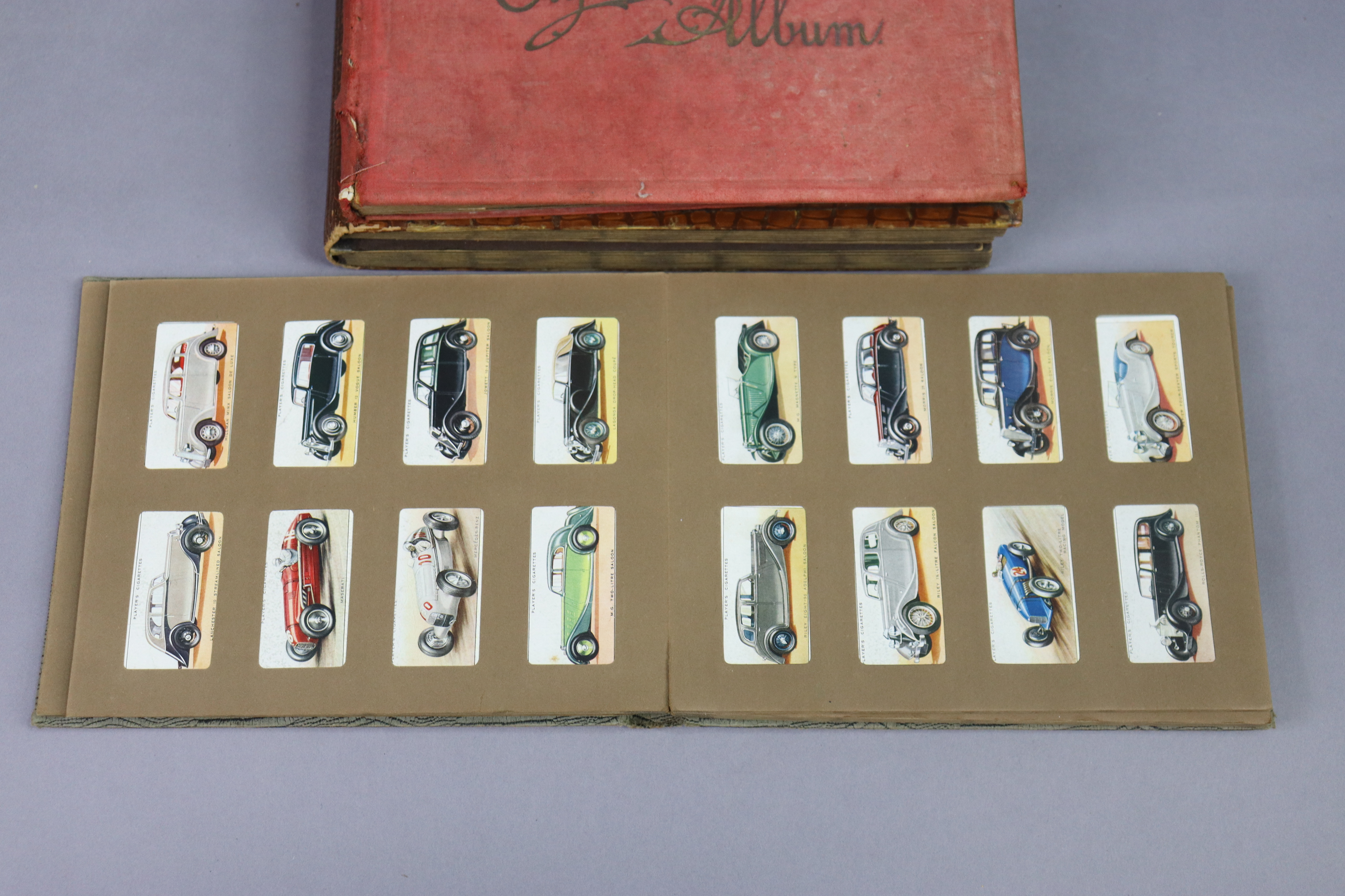 Nine albums & contents of part-sets of various cigarette cards. - Image 8 of 10