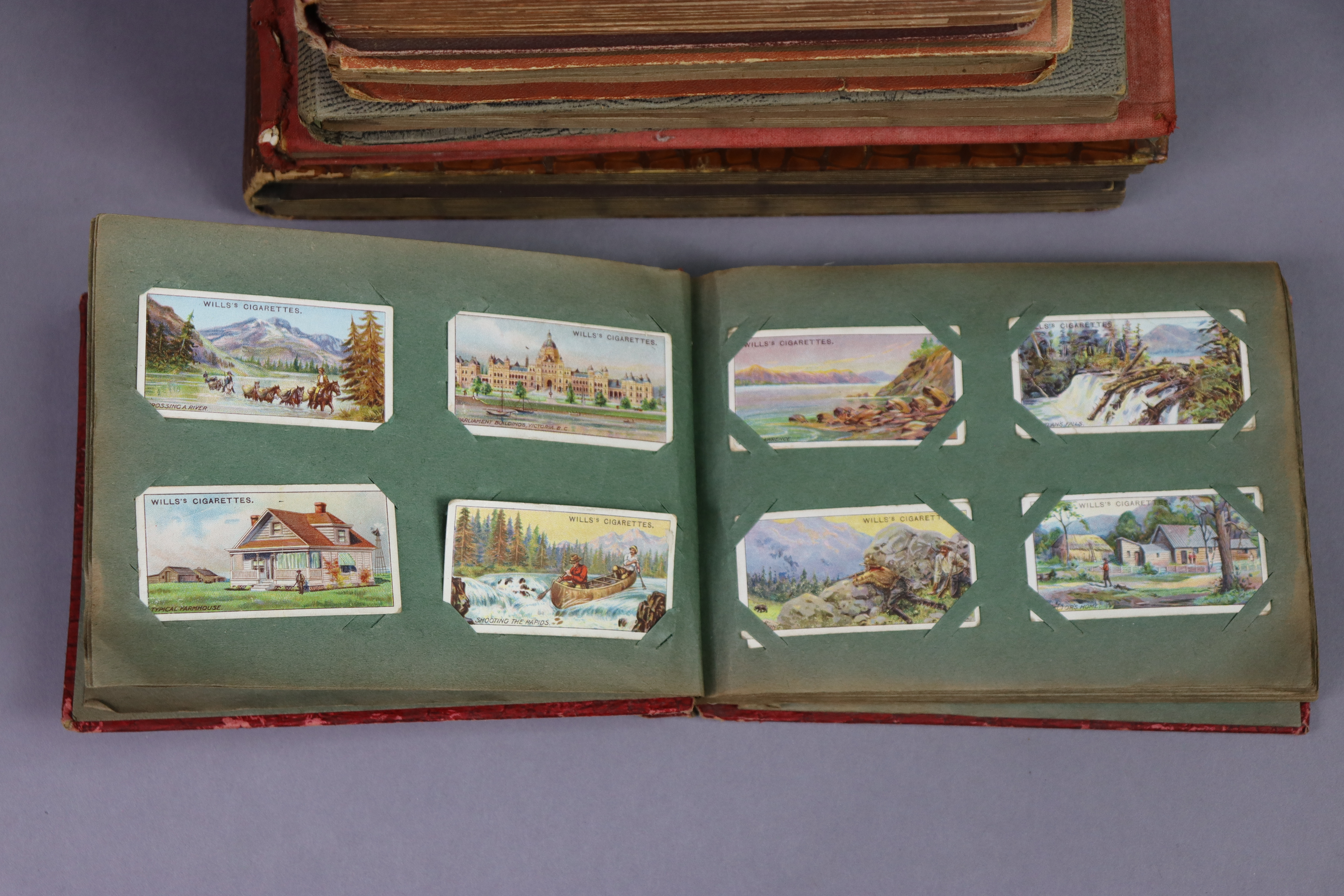 Nine albums & contents of part-sets of various cigarette cards. - Image 3 of 10