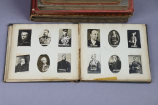 Nine albums & contents of part-sets of various cigarette cards.