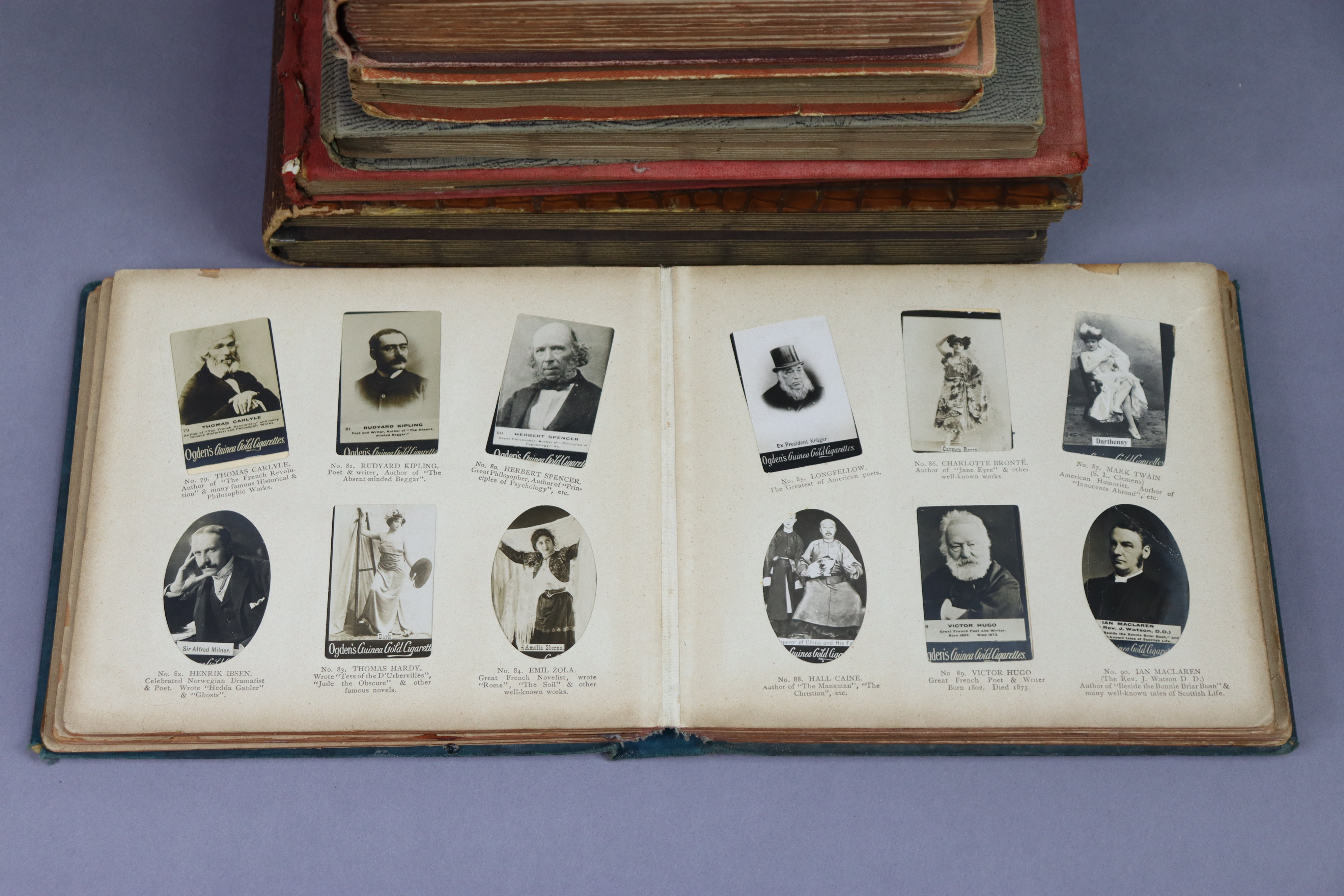 Nine albums & contents of part-sets of various cigarette cards. - Image 5 of 10