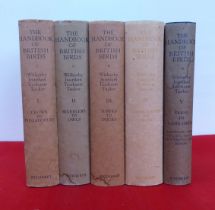 Books: 'The Handbook of British Birds' by HF Witherby  1938, in five volumes
