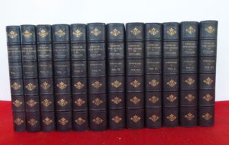 Books: 'Lives of the Queens of England' by Agnes Strickland  1844, in twelve volumes