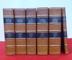 Books: 'A General History of Birds' by John Latham  dated 1821 with an index, in five volumes