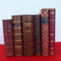 Six bird related books, mainly late 19thC: to include works after Thorburn, William Yarrell,