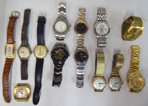 Variously cased wristwatches: to include a manual Certina, faced by an Arabic dial