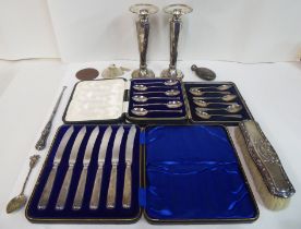 Silver collectables: to include flatware  boxed  mixed marks