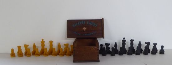 A Grays of Cambridge Bakelite chess set  boxed