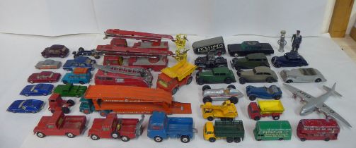 Uncollated mainly Inter-War period diecast model vehicles: to include examples by Meccano Dinky Toys