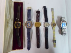 Variously cased and strapped wristwatches