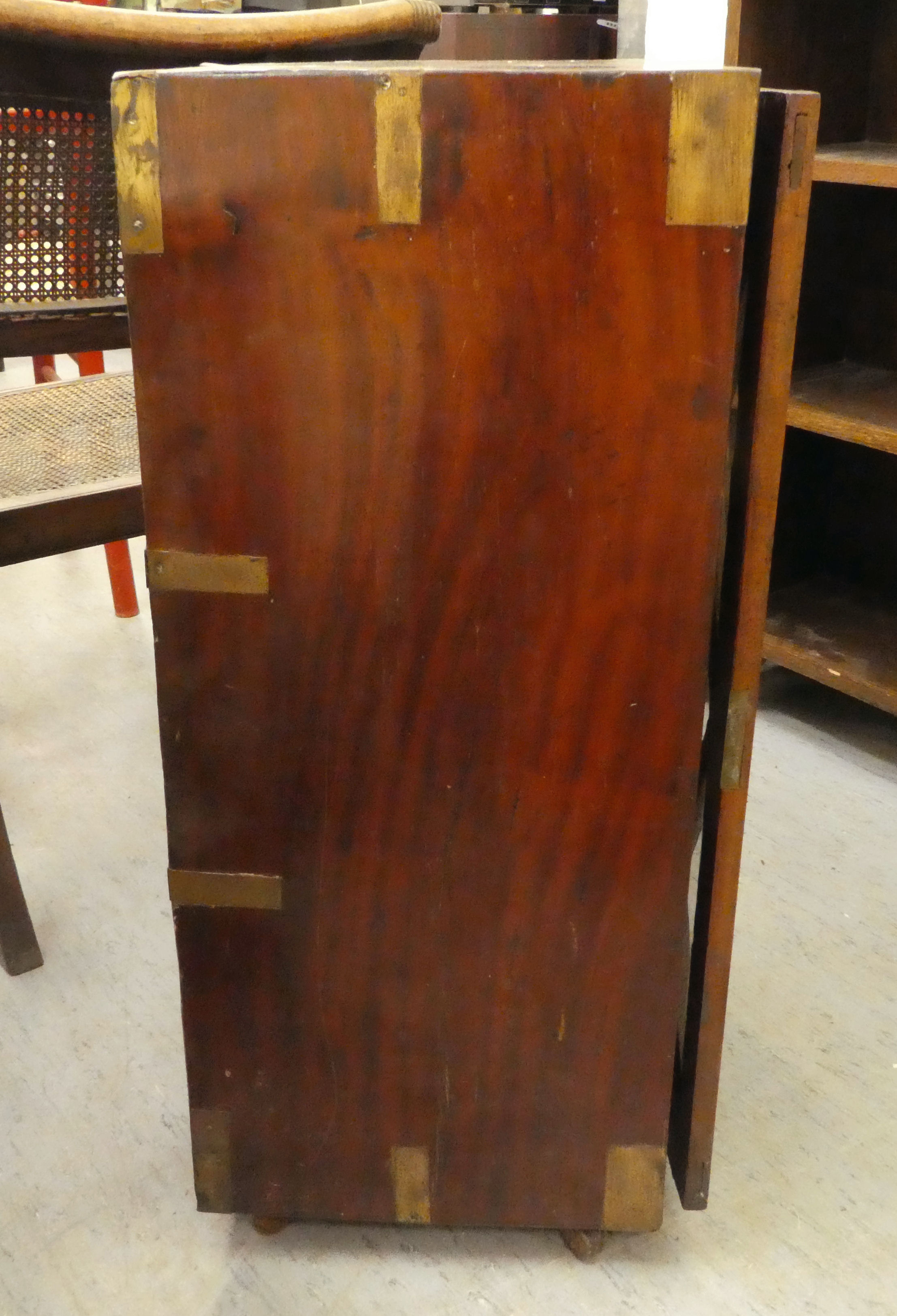 Small furniture: to include an Edwardian oak revolving bookcase with slatted sides  26"h  16"w - Image 6 of 8