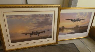 Pictures: to include after Keith Woodcock - a study of a Lancaster bomber, at take off  Limited