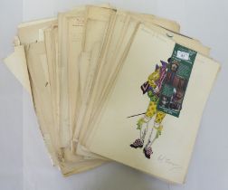 Margaret Thompson - a folio of stage performance costume designs: to include Shakespearian