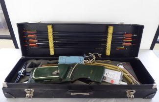 A Yamaha YTD 66 bow and arrow set  cased