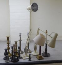 Lamps: to include a Herbert Terry anglepoise design example  30"h