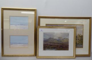 Pictures: to include a study of Ben Nevis  watercolour  8" x 10"  framed