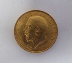 A George V sovereign, St George on the obverse  1913