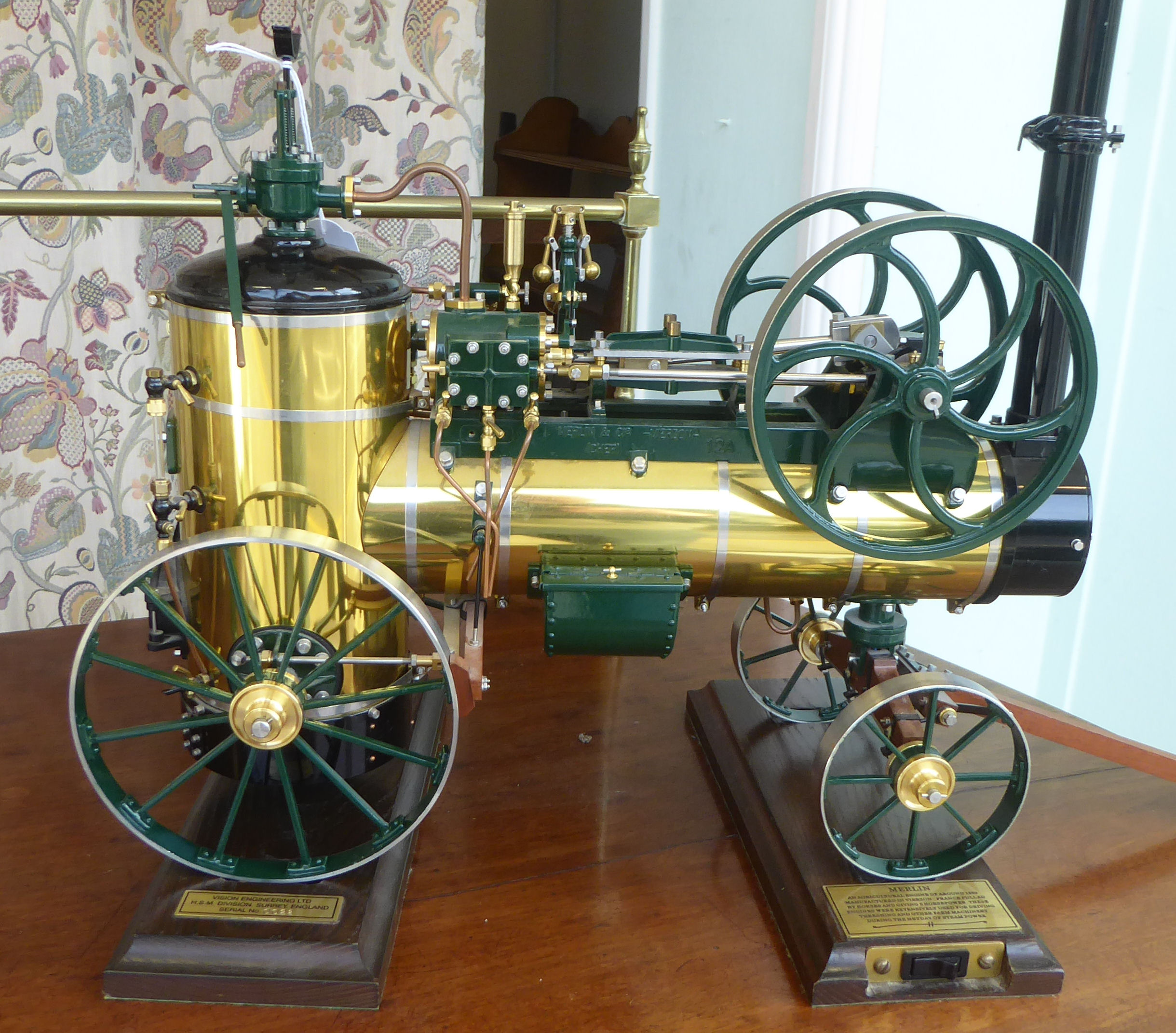 A Vision Engineering Ltd 1/10th scale (serial no.0022) detailed model of a late 19thC French 'Merlin - Image 2 of 9