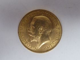 A George V sovereign, St George on the obverse  1913