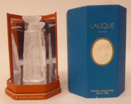 A Lalique opaque glass Marie-Claude Limited Edition */1994 perfume bottle  5"h  boxed