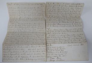 A handwritten copy of the will of one Major Poole, who died 11 Jan.1806