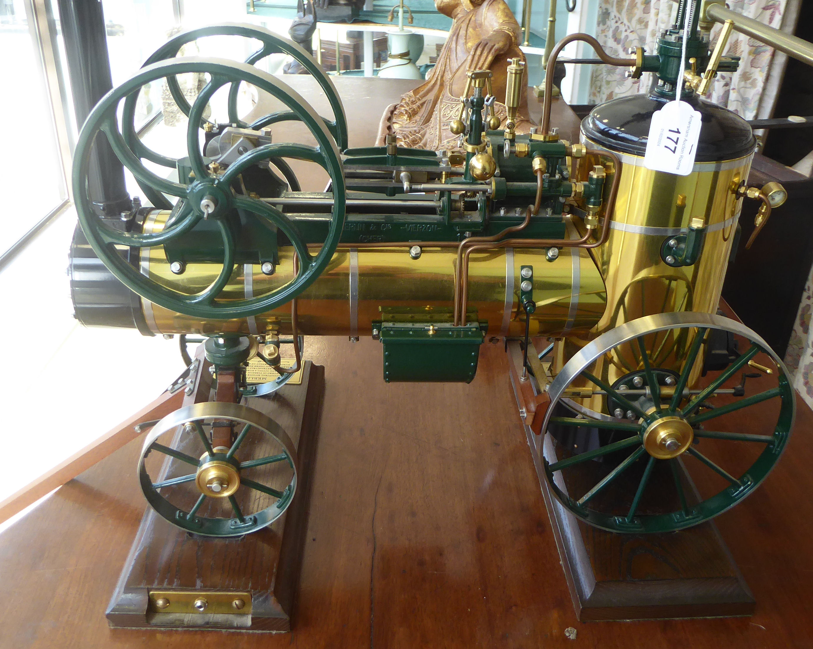 A Vision Engineering Ltd 1/10th scale (serial no.0022) detailed model of a late 19thC French 'Merlin - Image 6 of 9