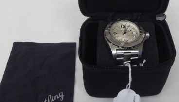 A Breitling Super Ocean Chronometer, stainless steel cased bracelet wristwatch, the automatic