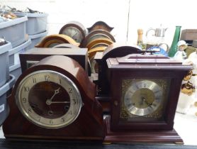 20thC clocks and timepieces: to include 1920/1930s examples  largest 10"h